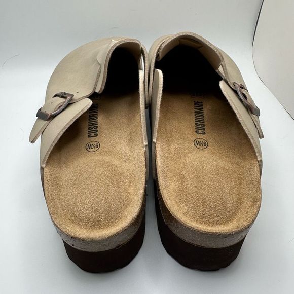 CUSHIONAIRE Women's Cork Footbed Platform Clog 9.5 WIDE SAND - Picture 4 of 7